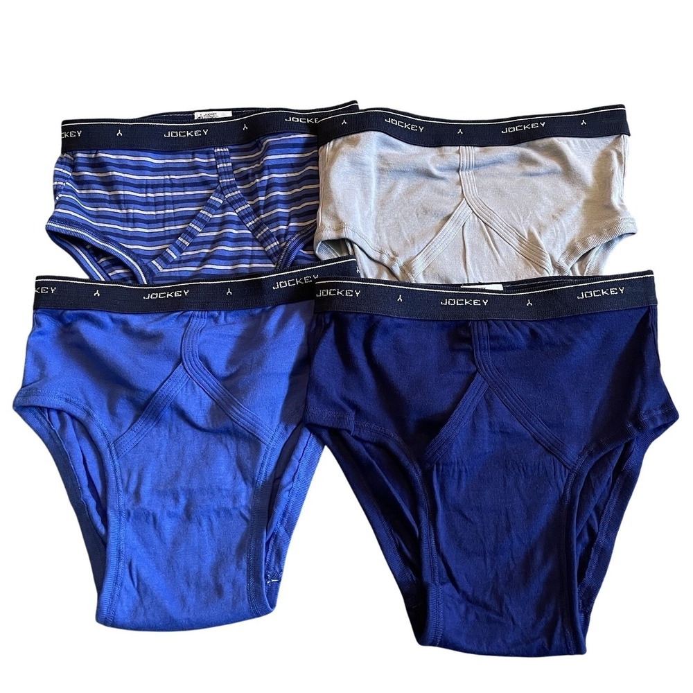Vintage JOCKEY Mens Size 34 Classic Low Rise Cotton Y-Front Briefs Lot of 4 NEW